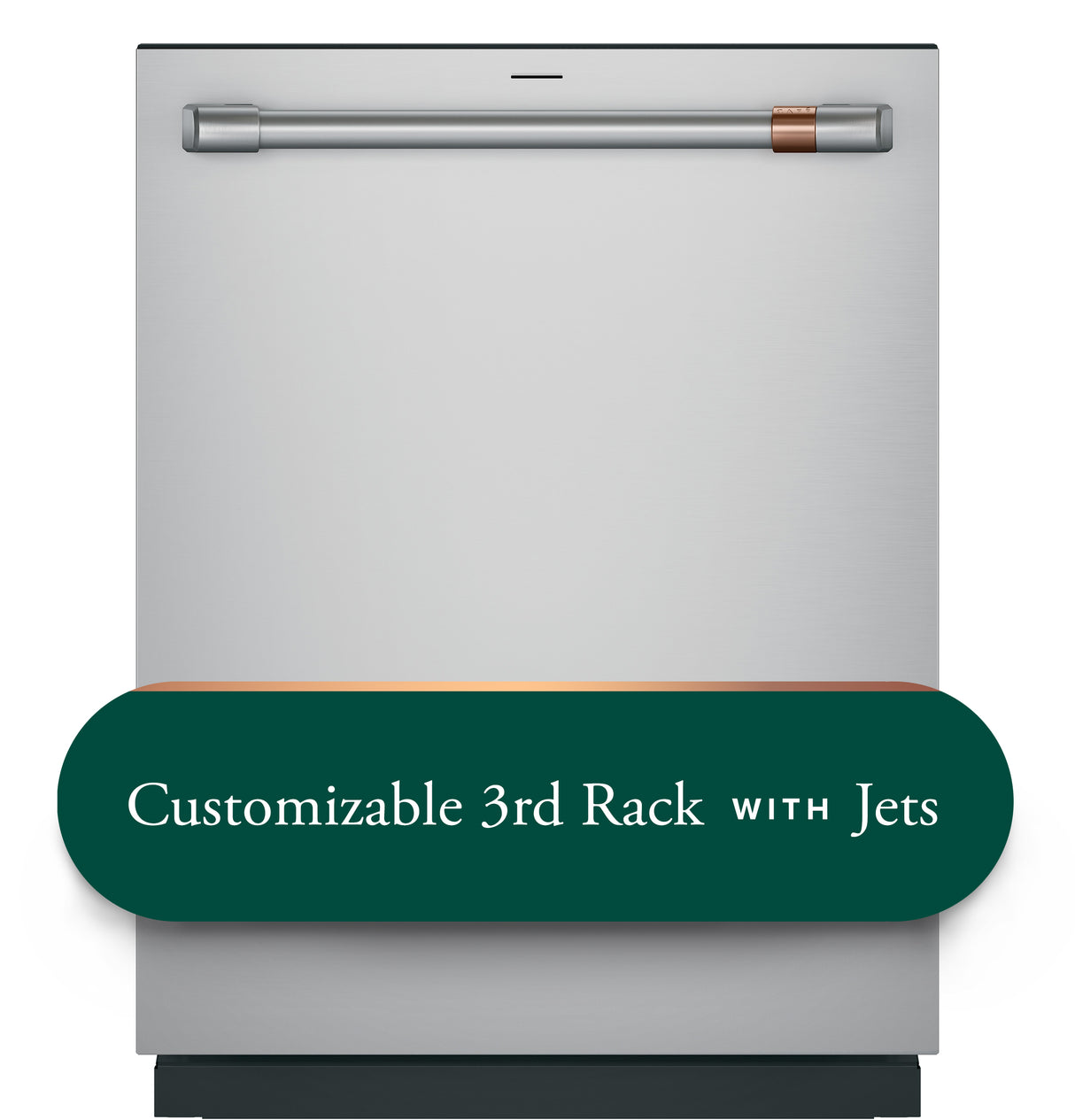CAFE  Caf? Customfit Stainless Interior Smart Dishwasher With Ultra Wash Top Rack And Dual Convection Ultra Dry, 44 Dba - Stainless Steel (CDT858P2VS1)