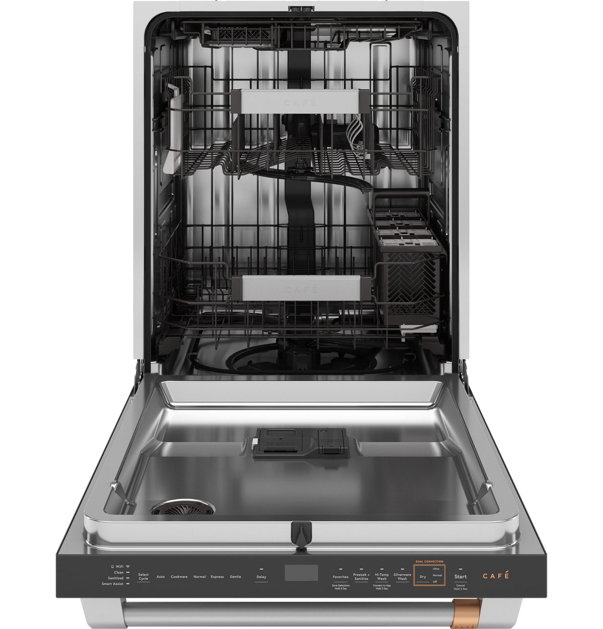 CAFE  Caf? Customfit Stainless Interior Smart Dishwasher With Ultra Wash Top Rack And Dual Convection Ultra Dry, 44 Dba - Stainless Steel (CDT858P2VS1)