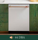 CAFE  Caf? Customfit Stainless Interior Smart Dishwasher With Ultra Wash Top Rack And Dual Convection Ultra Dry, 44 Dba - Stainless Steel (CDT858P2VS1)