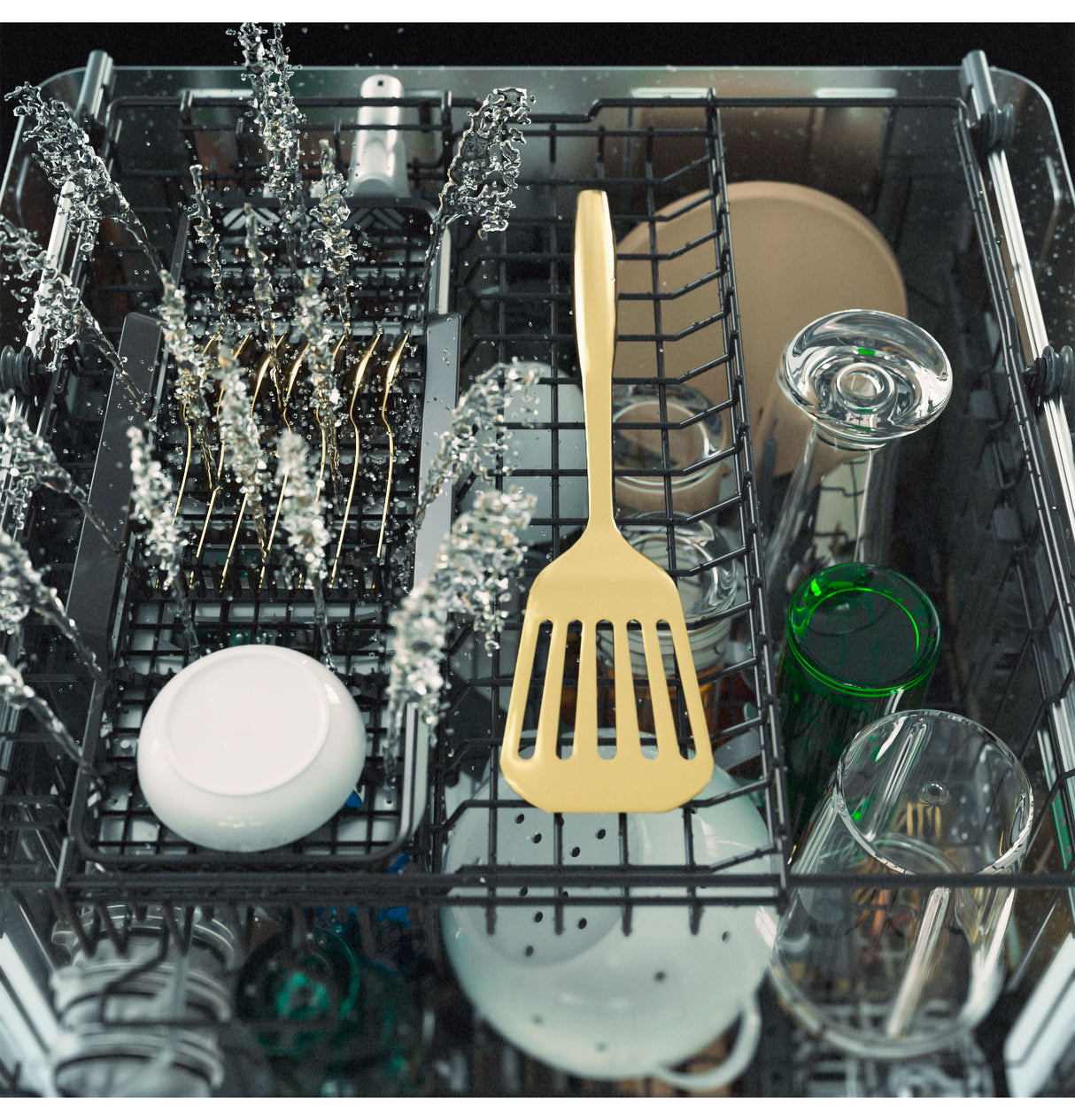 CAFE  Caf? Customfit Stainless Interior Smart Dishwasher With Ultra Wash Top Rack And Dual Convection Ultra Dry, 44 Dba - Stainless Steel (CDT858P2VS1)