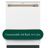 CAFE  Caf? Customfit Stainless Interior Smart Dishwasher With Ultra Wash Top Rack And Dual Convection Ultra Dry, 44 Dba - Matte White (CDT858P4VW2)