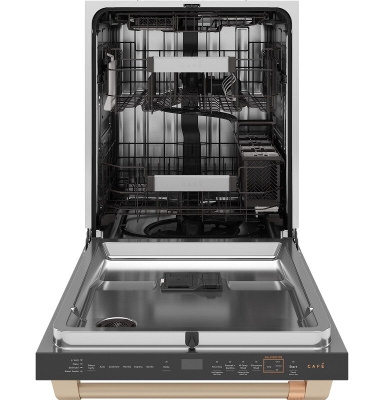 Cafe  Caf? Customfit Stainless Interior Smart Dishwasher With Ultra Wash Top Rack And Dual Convection Ultra Dry, 44 Dba - Matte White (CDT858P4VW2)