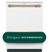 CAFE  Caf? Customfit Stainless Interior Smart Dishwasher With Ultra Wash Top Rack And Dual Convection Ultra Dry, Led Lights, 39 Dba - Matte White (CDT888P4VW2)