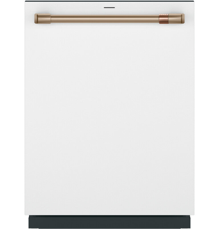 CAFE  Caf? Customfit Stainless Interior Smart Dishwasher With Ultra Wash Top Rack And Dual Convection Ultra Dry, Led Lights, 39 Dba - Matte White (CDT888P4VW2)