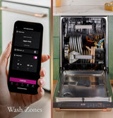 CAFE  Caf? Customfit Stainless Interior Smart Dishwasher With Ultra Wash Top Rack And Dual Convection Ultra Dry, Led Lights, 39 Dba - Matte White (CDT888P4VW2)