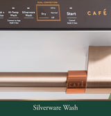 CAFE  Caf? Customfit Stainless Interior Smart Dishwasher With Ultra Wash Top Rack And Dual Convection Ultra Dry, Led Lights, 39 Dba - Matte White (CDT888P4VW2)