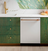 CAFE  Caf? Customfit Stainless Interior Smart Dishwasher With Ultra Wash Top Rack And Dual Convection Ultra Dry, Led Lights, 39 Dba - Matte White (CDT888P4VW2)