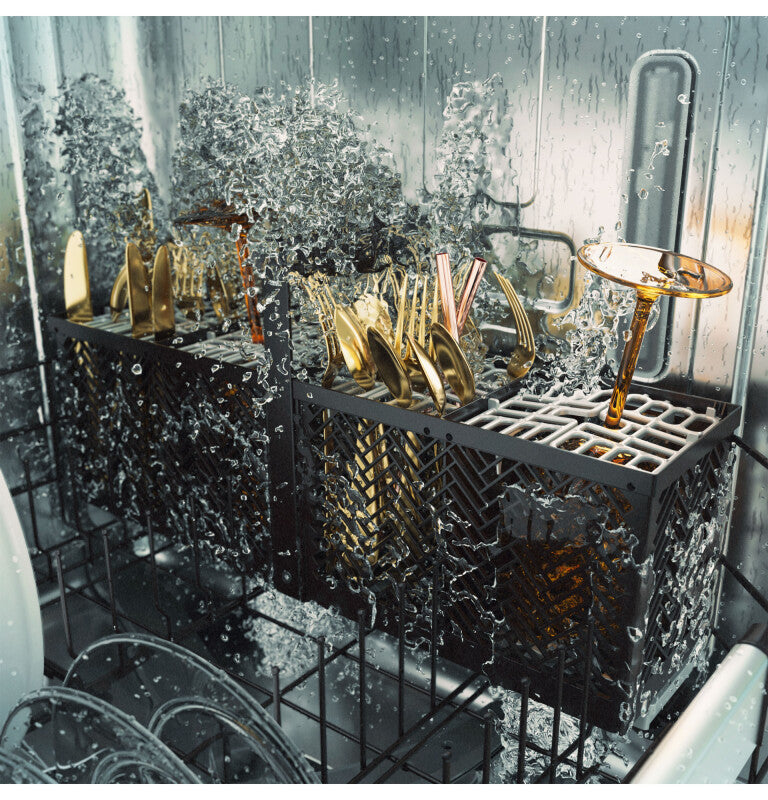 CAFE  Caf? Customfit Stainless Interior Smart Dishwasher With Ultra Wash Top Rack And Dual Convection Ultra Dry, Led Lights, 39 Dba - Matte White (CDT888P4VW2)