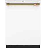 CAFE  Caf? Customfit Stainless Interior Smart Dishwasher With Ultra Wash Top Rack And Dual Convection Ultra Dry, Led Lights, 39 Dba - Matte White (CDT888P4VW2)