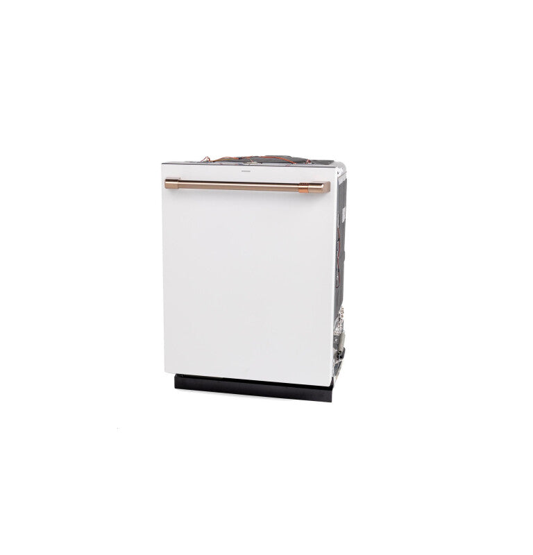 CAFE  Caf? Customfit Stainless Interior Smart Dishwasher With Ultra Wash Top Rack And Dual Convection Ultra Dry, Led Lights, 39 Dba - Matte White (CDT888P4VW2)
