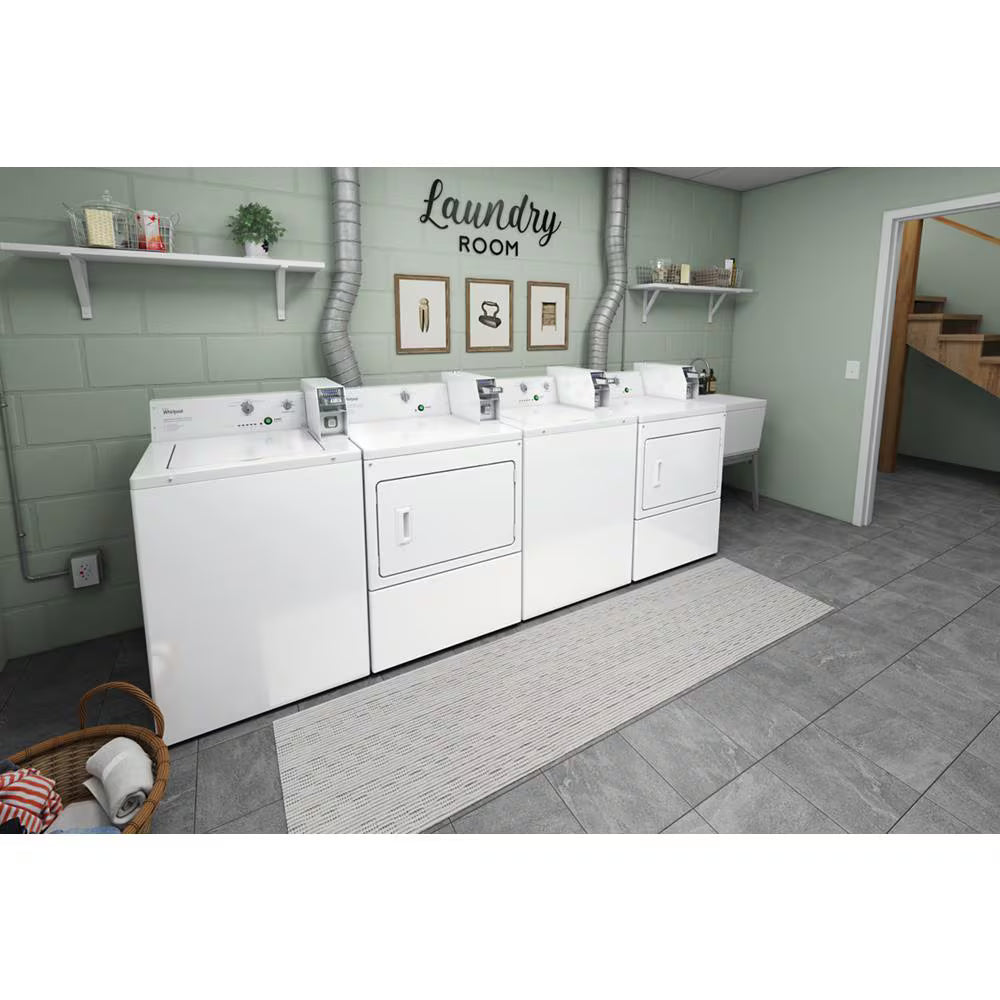 Whirlpool  Commercial Electric Super-Capacity Dryer, Coin Slide - White (CEM2745FQ)