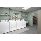 Whirlpool Commercial Electric Super-Capacity Dryer, Coin-Slide and Coin-Box - White (CEM2745FQ)