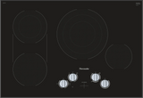 THERMADOR  Knob Control Electric Cooktop Without Frame - Black (CEM305TB)