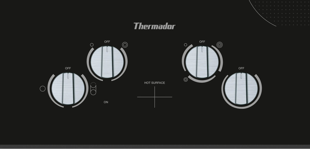 THERMADOR  Knob Control Electric Cooktop Without Frame - Black (CEM305TB)