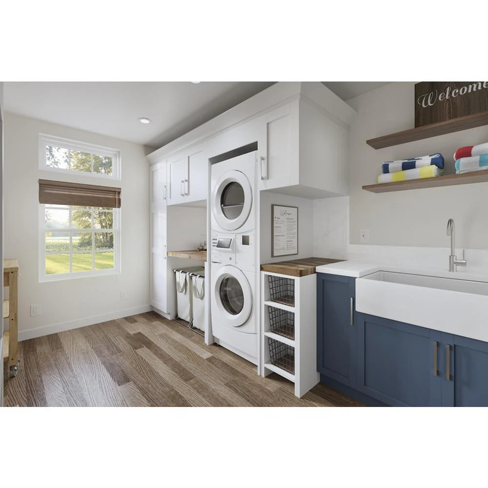 WHIRLPOOL  Commercial Electric Stack Washer/Dryer, Non-Vend - White (CET9100GQ)