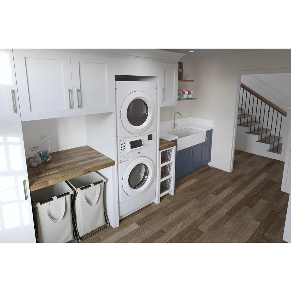 WHIRLPOOL  Commercial Electric Stack Washer/Dryer, Non-Vend - White (CET9100GQ)