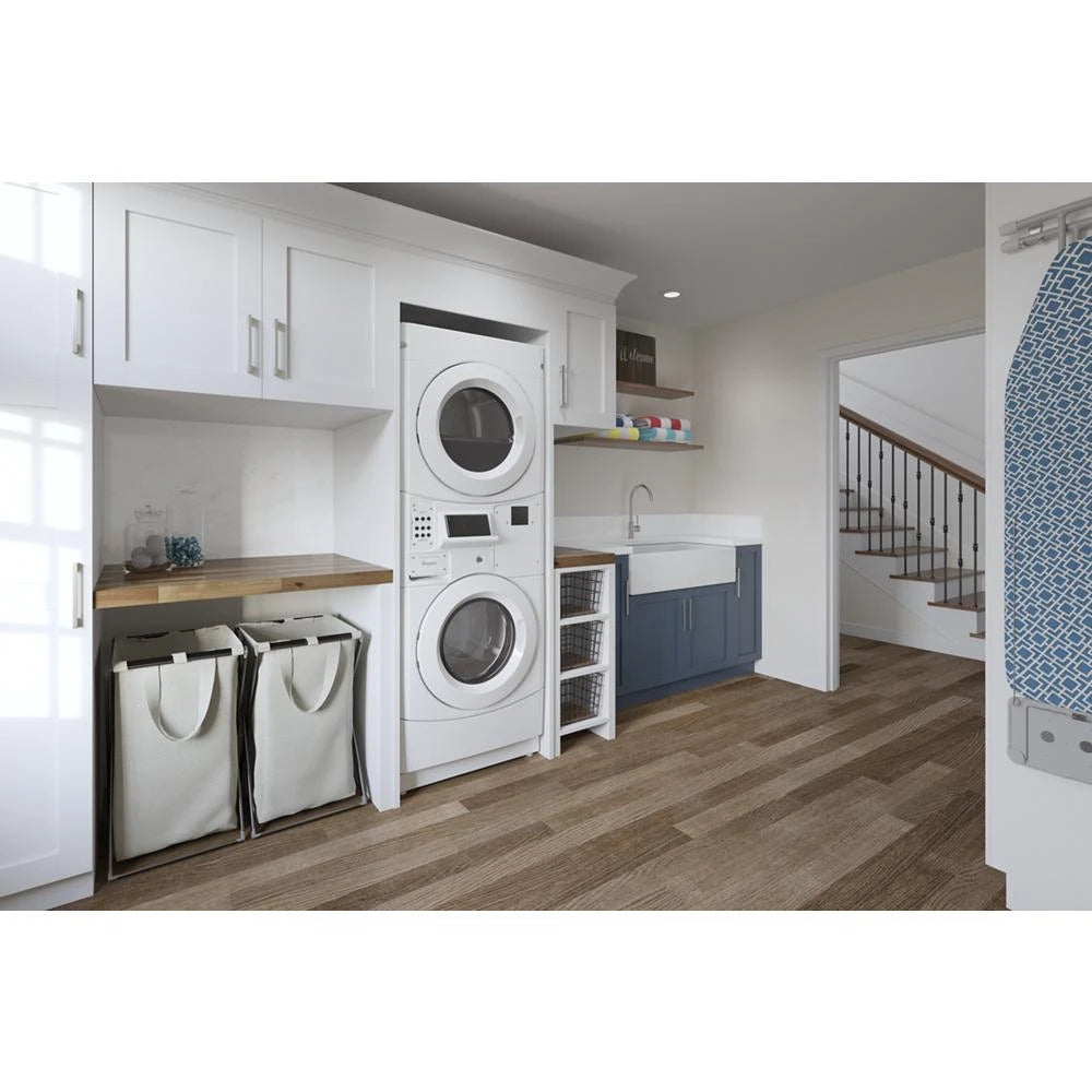 WHIRLPOOL  Commercial Electric Stack Washer/Dryer, Non-Vend - White (CET9100GQ)