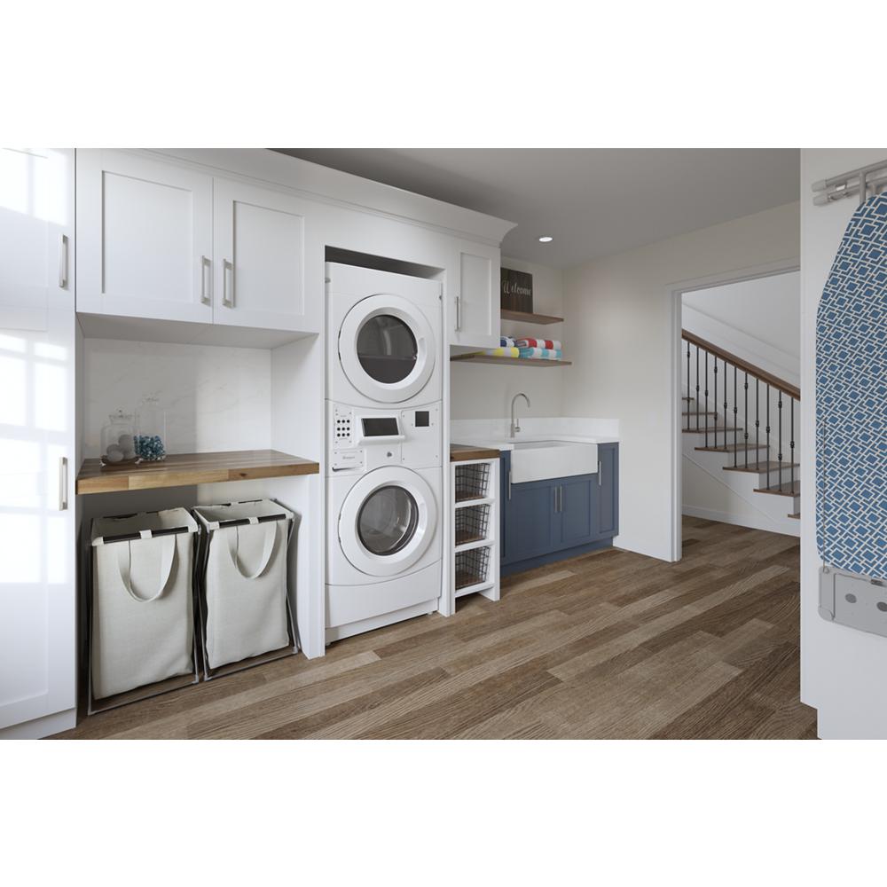 Whirlpool Commercial Electric Stack Washer/Dryer, Non-Vend - White (CET9100GQ)