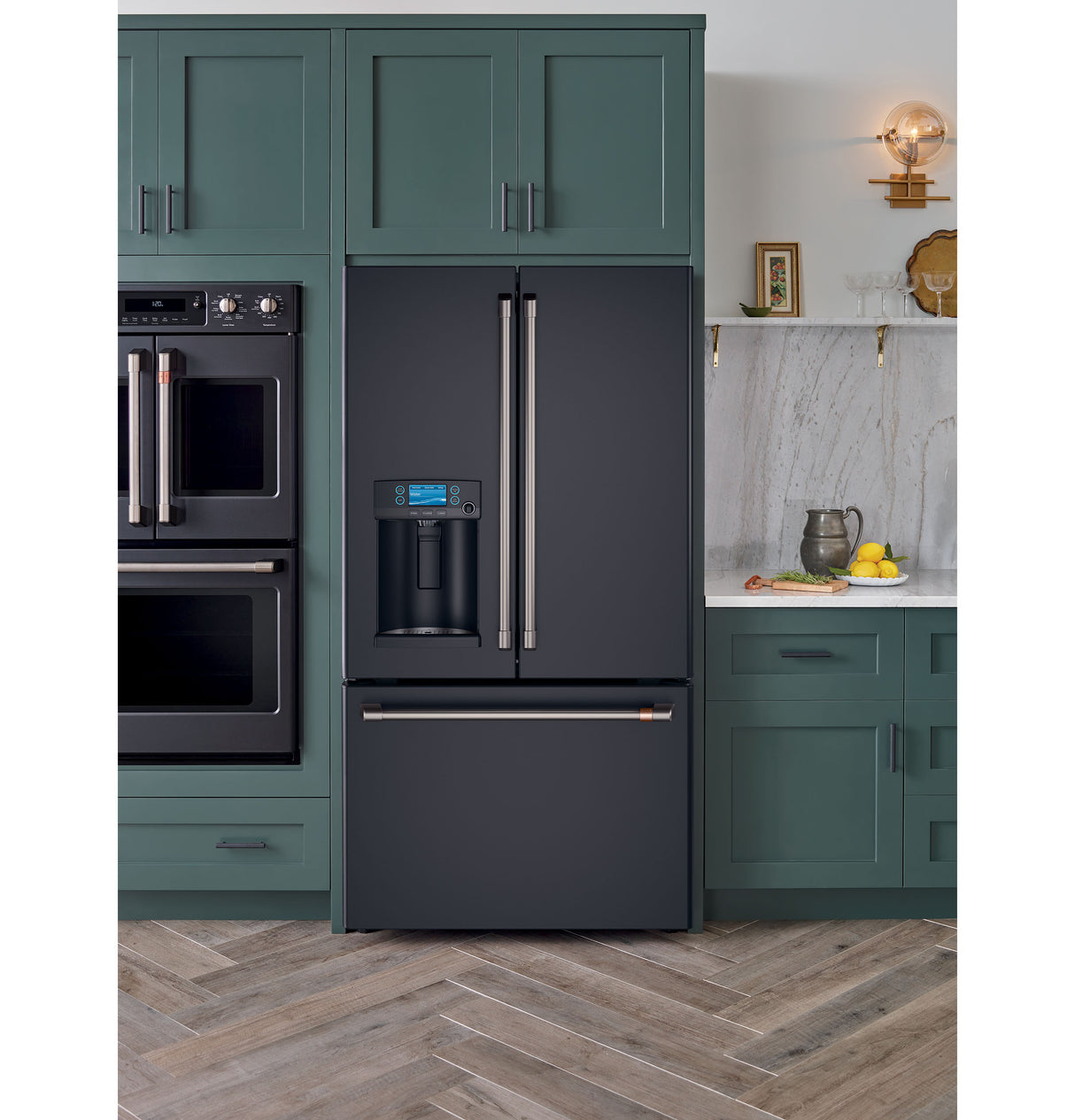 CAFE  Caf? 27.7 Cu. Ft. Smart French-door Refrigerator With Hot Water Dispenser - Matte Black (CFE28TP3MD1)