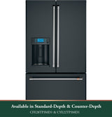 CAFE  Caf? 27.7 Cu. Ft. Smart French-door Refrigerator With Hot Water Dispenser - Matte Black (CFE28TP3MD1)