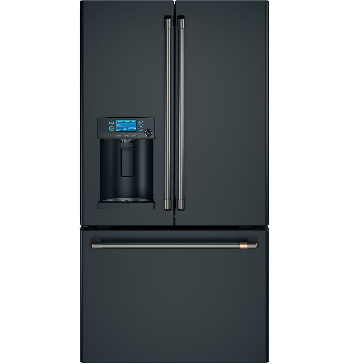 CAFE  Caf? 27.7 Cu. Ft. Smart French-door Refrigerator With Hot Water Dispenser - Matte Black (CFE28TP3MD1)