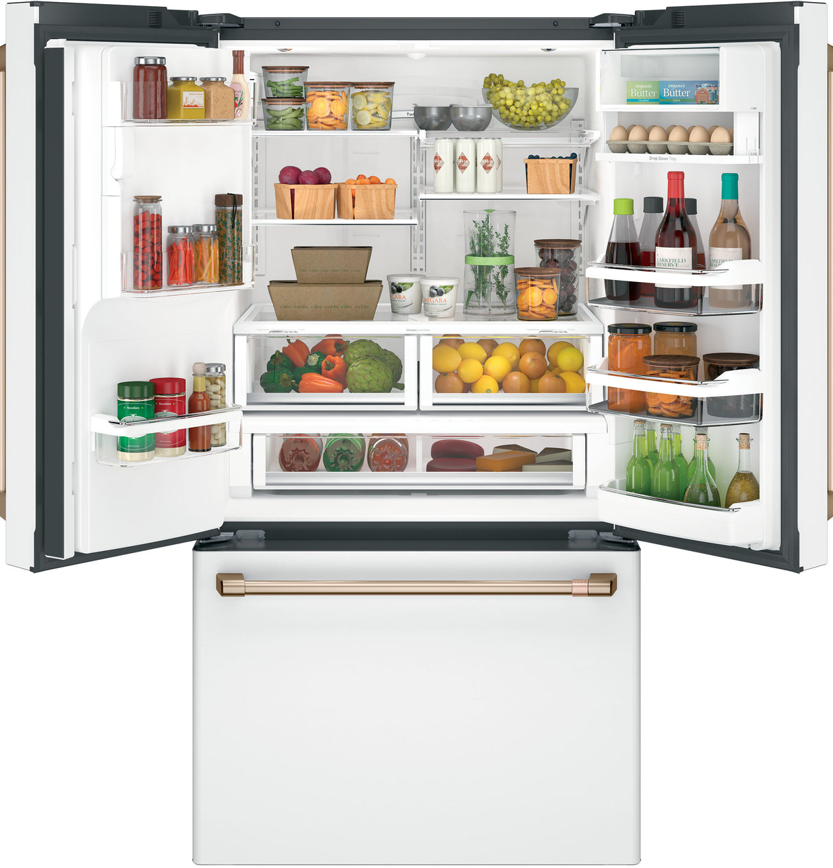 CAFE  Caf? 27.7 Cu. Ft. Smart French-door Refrigerator With Hot Water Dispenser - Matte White (CFE28TP4MW2)