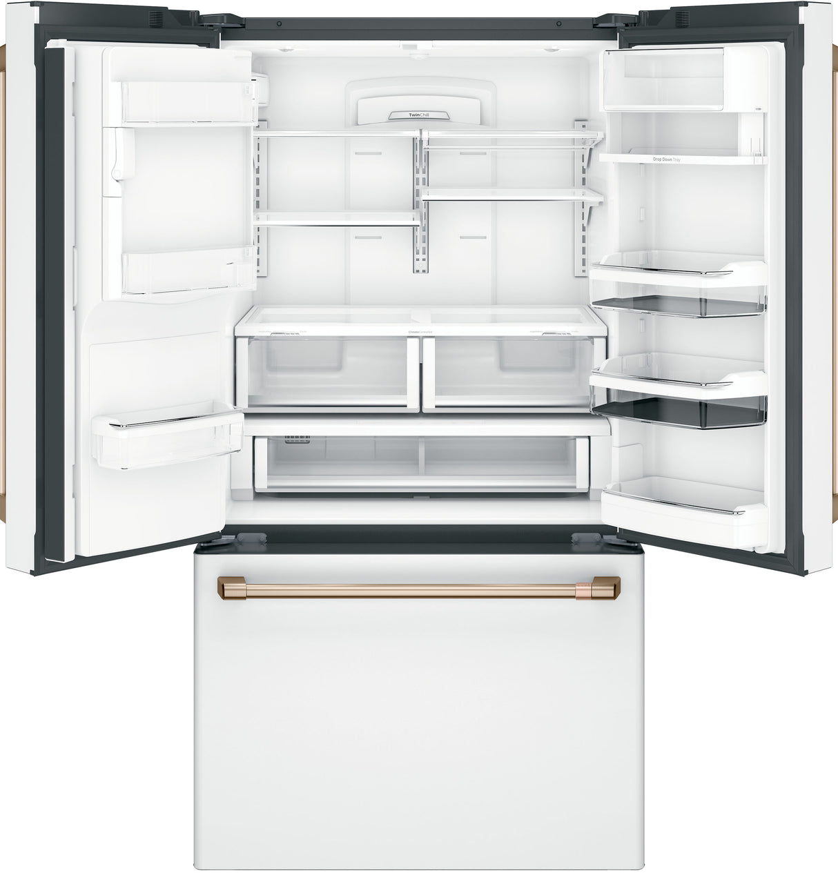CAFE  Caf? 27.7 Cu. Ft. Smart French-door Refrigerator With Hot Water Dispenser - Matte White (CFE28TP4MW2)