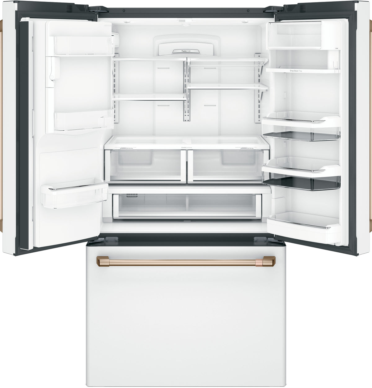 CAFE  Caf? 27.7 Cu. Ft. Smart French-door Refrigerator With Hot Water Dispenser - Matte White (CFE28TP4MW2)