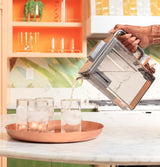 CAFE  CAF?™ ENERGY STAR® 28.7 Cu. Ft. Smart 4-Door French-Door Refrigerator in Platinum Glass With Dual-Dispense AutoFill Pitcher - Platinum Glass (CGE29DM5TS5)