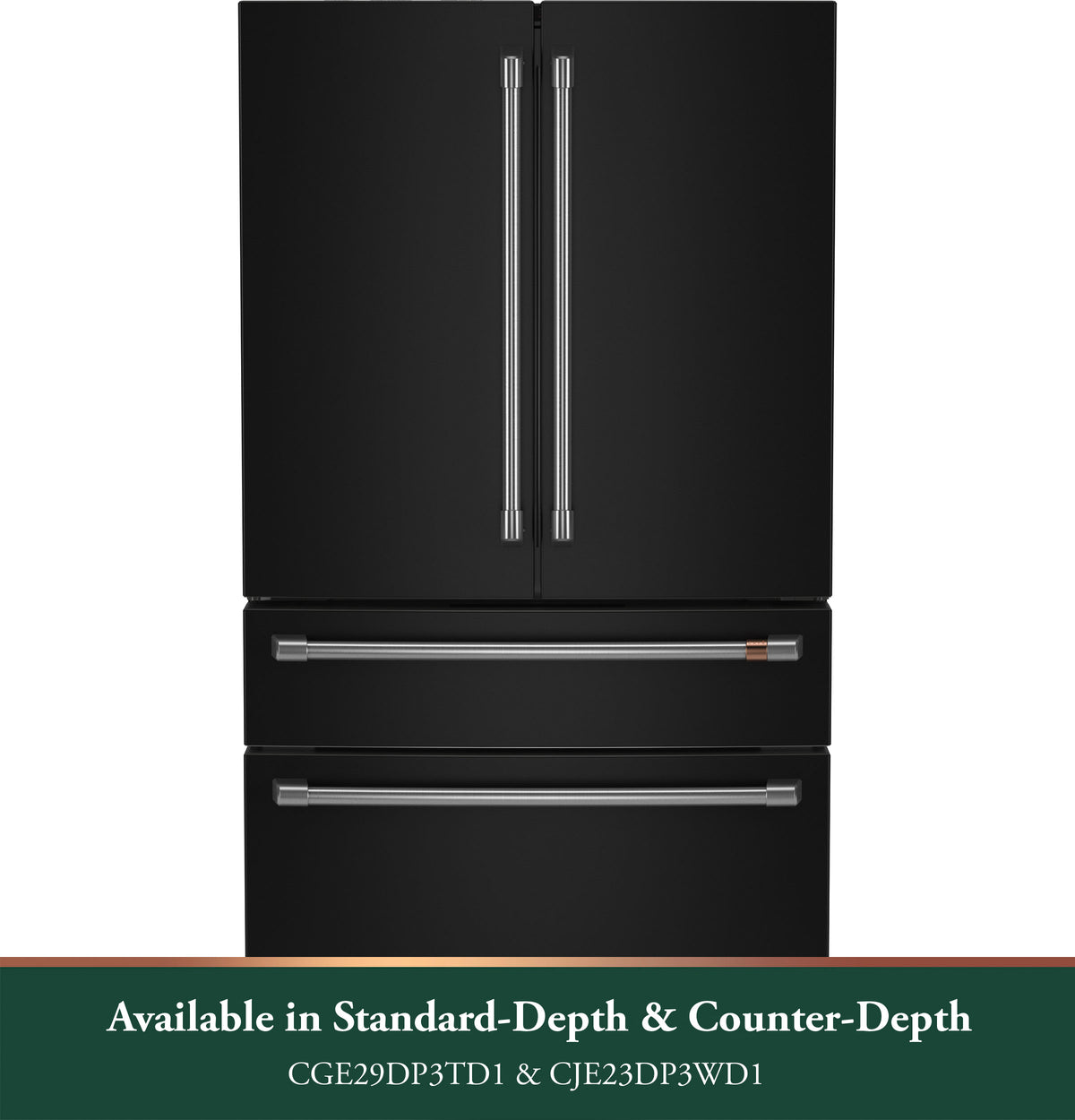 CAFE  Caf? 28.7 Cu. Ft. Smart 4-door French-door Refrigerator With Dual-dispense Autofill Pitcher - Matte Black (CGE29DP3TD1)