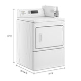 Whirlpool 27 Inch Commercial Single-Load Gas Dryer - White (CGM2779JQ)