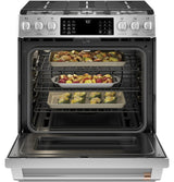 CAFE  Caf? 30" Smart Slide-in, Front-control, Gas Range With Convection Oven - Stainless Steel (CGS700P2MS1)