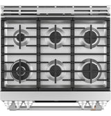 CAFE  Caf? 30" Smart Slide-in, Front-control, Gas Range With Convection Oven - Stainless Steel (CGS700P2MS1)