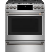 CAFE  Caf? 30" Smart Slide-in, Front-control, Gas Range With Convection Oven - Stainless Steel (CGS700P2MS1)