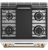CAFE  Caf? 30" Smart Slide-in, Front-control, Gas Range With Convection Oven - Matte White (CGS700P4MW2)