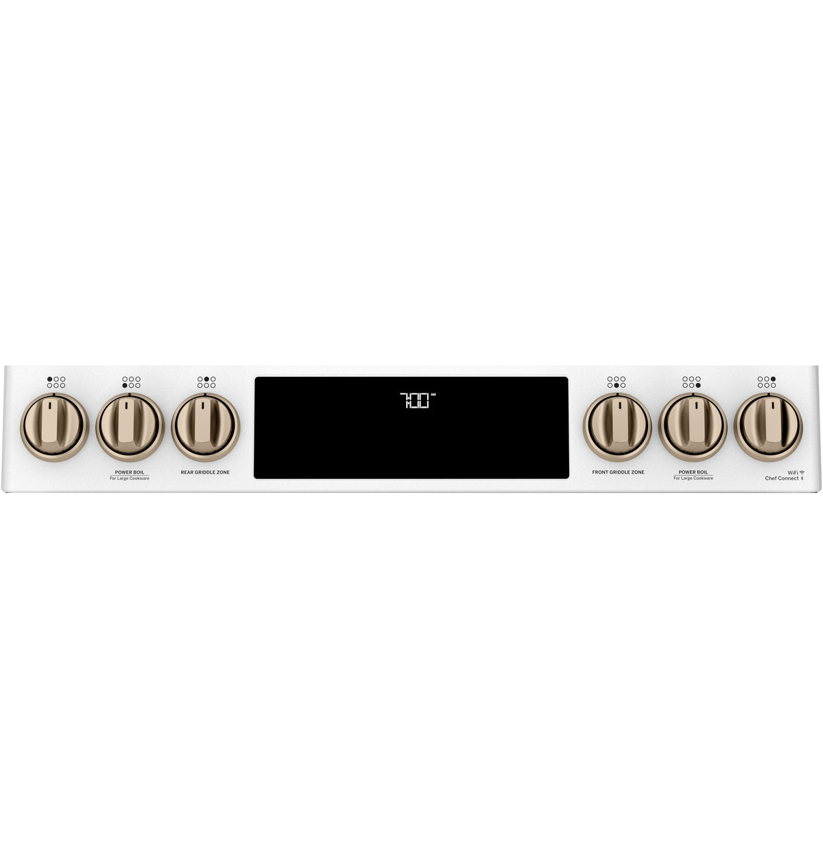 CAFE  Caf? 30" Smart Slide-in, Front-control, Gas Range With Convection Oven - Matte White (CGS700P4MW2)