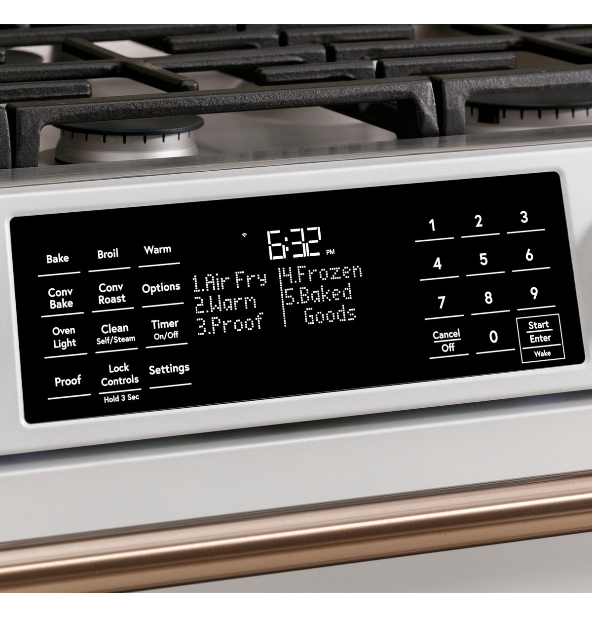 CAFE  Caf? 30" Smart Slide-in, Front-control, Gas Range With Convection Oven - Matte White (CGS700P4MW2)