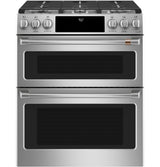 CAFE  Caf? 30" Smart Slide-in, Front-control, Gas Double-oven Range With Convection - Stainless Steel (CGS750P2MS1)