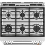 CAFE  Caf? 30" Smart Slide-in, Front-control, Gas Double-oven Range With Convection - Stainless Steel (CGS750P2MS1)