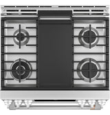 CAFE  Caf? 30" Smart Slide-in, Front-control, Gas Double-oven Range With Convection - Stainless Steel (CGS750P2MS1)