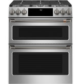 CAFE  Caf? 30" Smart Slide-in, Front-control, Gas Double-oven Range With Convection - Stainless Steel (CGS750P2MS1)