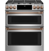 CAFE  Caf? 30" Smart Slide-in, Front-control, Gas Double-oven Range With Convection - Stainless Steel (CGS750P2MS1)