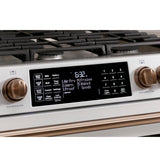 CAFE  Caf? 30" Smart Slide-in, Front-control, Gas Double-oven Range With Convection - Matte White (CGS750P4MW2)