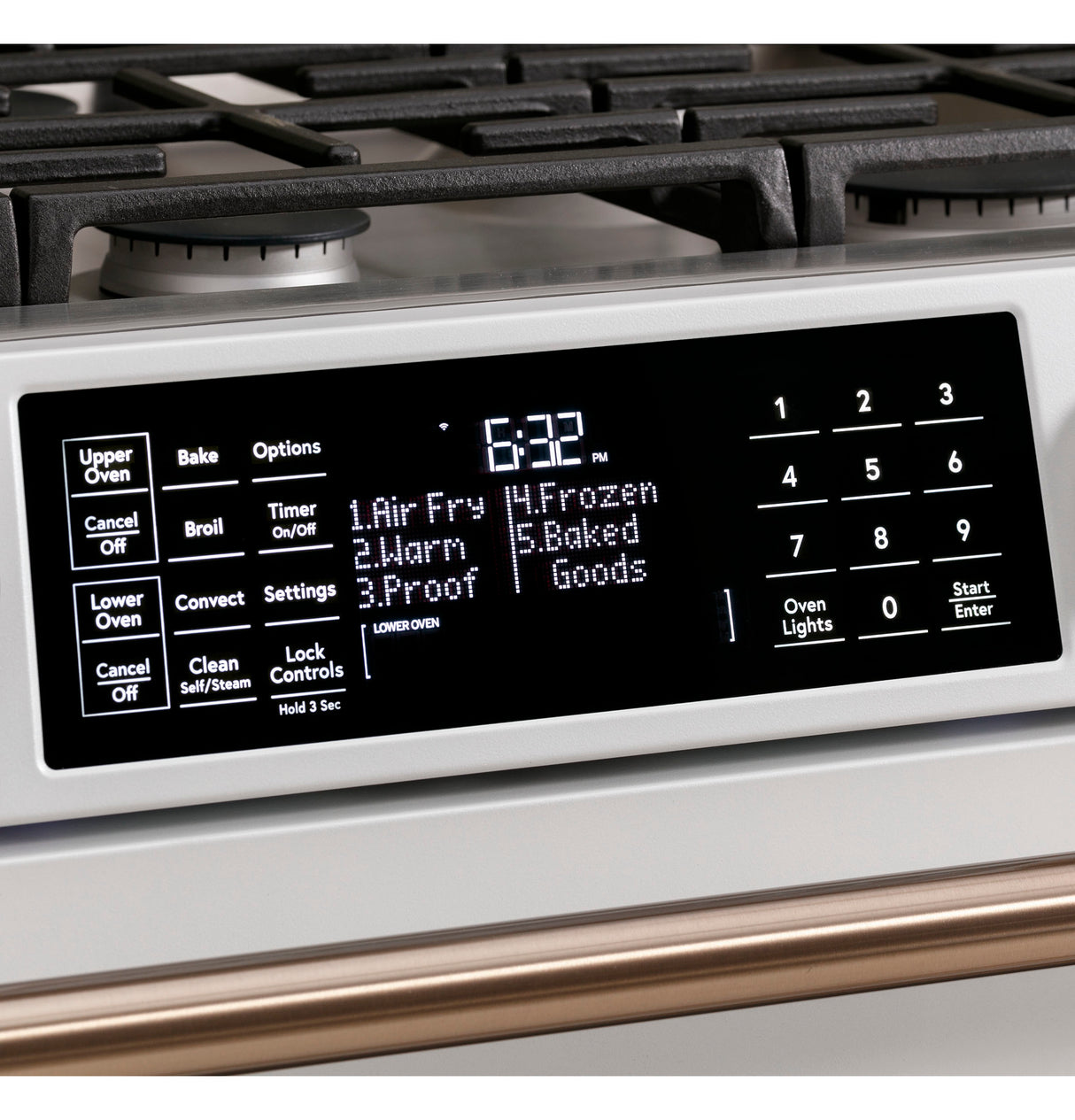 CAFE  Caf? 30" Smart Slide-in, Front-control, Gas Double-oven Range With Convection - Matte White (CGS750P4MW2)