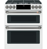 CAFE  Caf? 30" Smart Slide-in, Front-control, Gas Double-oven Range With Convection - Matte White (CGS750P4MW2)