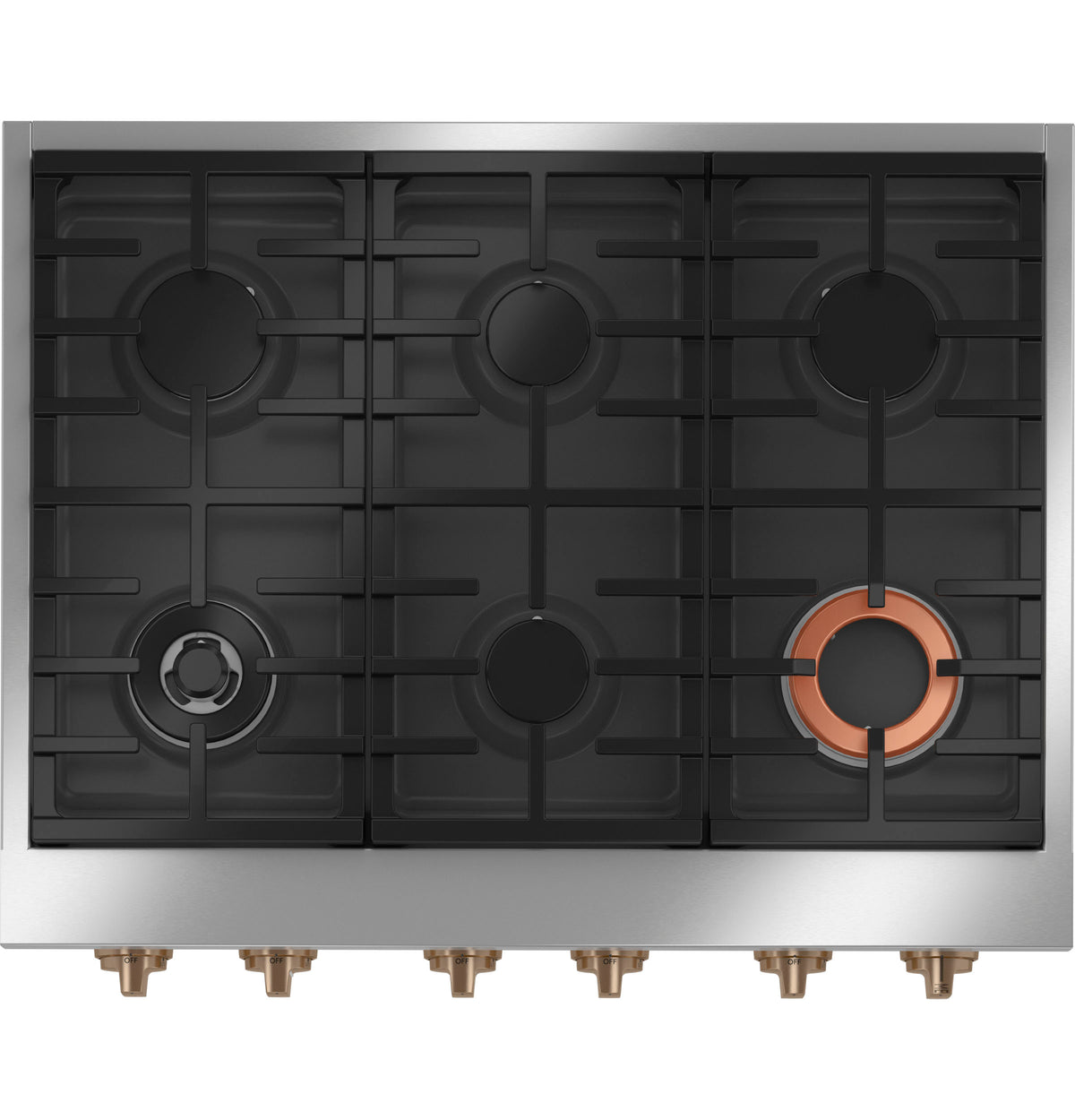CAFE  Caf? 36" Commercial-style Gas Rangetop With 6 Burners (natural Gas) - Matte White (CGU366P4TW2)