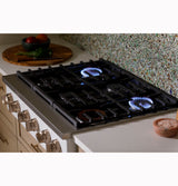 CAFE  Caf? 36" Commercial-style Gas Rangetop With 6 Burners (natural Gas) - Matte White (CGU366P4TW2)