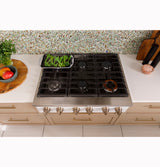 CAFE  Caf? 36" Commercial-style Gas Rangetop With 6 Burners (natural Gas) - Matte White (CGU366P4TW2)
