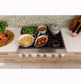 CAFE  Caf? 36" Commercial-style Gas Rangetop With 6 Burners (natural Gas) - Matte White (CGU366P4TW2)