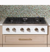 CAFE  Caf? 36" Commercial-style Gas Rangetop With 6 Burners (natural Gas) - Matte White (CGU366P4TW2)